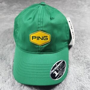 Ping Golf Hat Mens Adjustable Green 110 Flexfit Snapback Cap Limited Edition